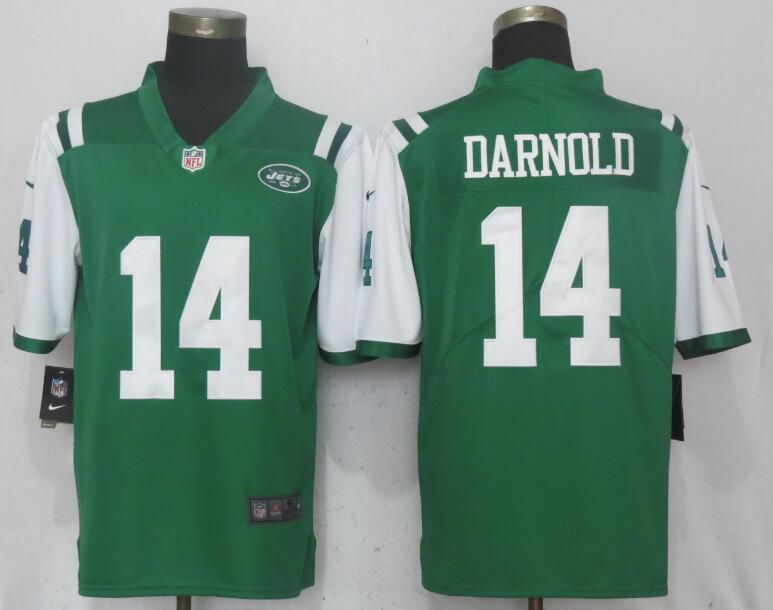 Men New York Jets #14 Darnold Green Vapor Untouchable Limited Player Nike NFL Jerseys->new york jets->NFL Jersey